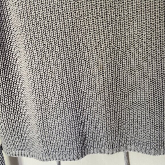 Forever 21 baby blue knit sweater v-neck style lace up front women's size small - Picture 9 of 9